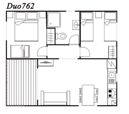 Modelo Duo 762 42m²