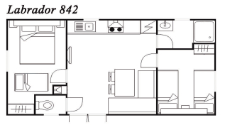 Modelo Labrador 842 32m²