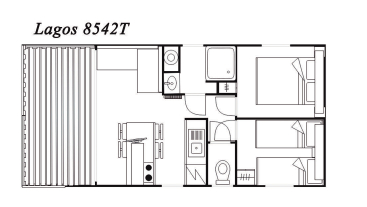 Modelo Lagos 8542T 34m²