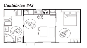 Modelo Cantábrico 842 32m²