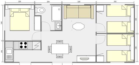 Mobil Home 36m² Mediterraneo 943