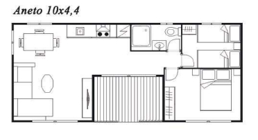 Modelo Aneto 10x4,4 44m²