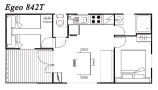 Modelo Egeo 842T 32m²