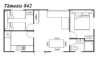 Modelo Támesis 842 32m²