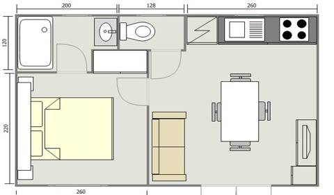Mobil Home 21m² Java 6543