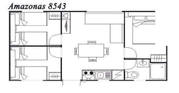 Modelo Amazonas 8543 34m²